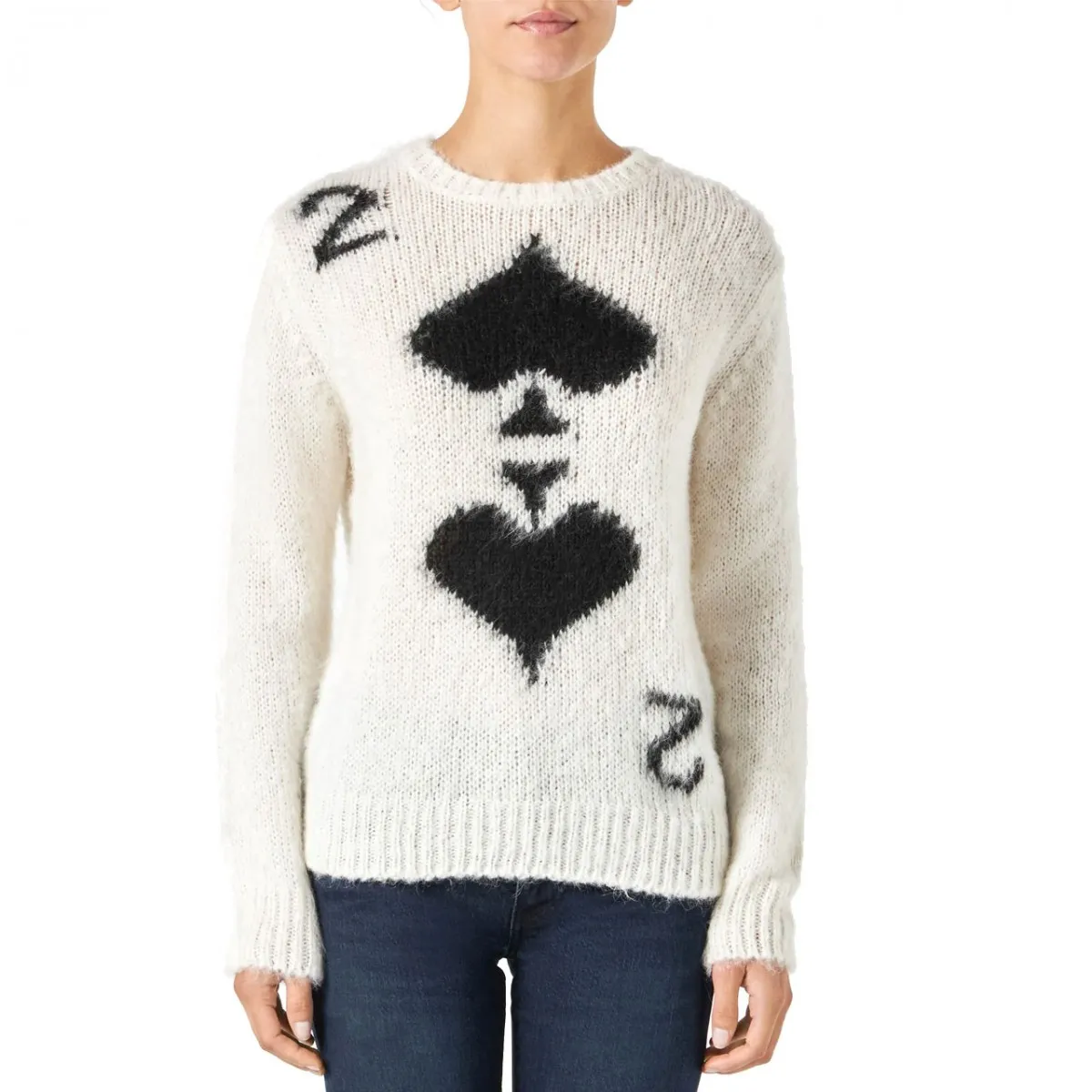 Maglione Queen Soft 2 Picche