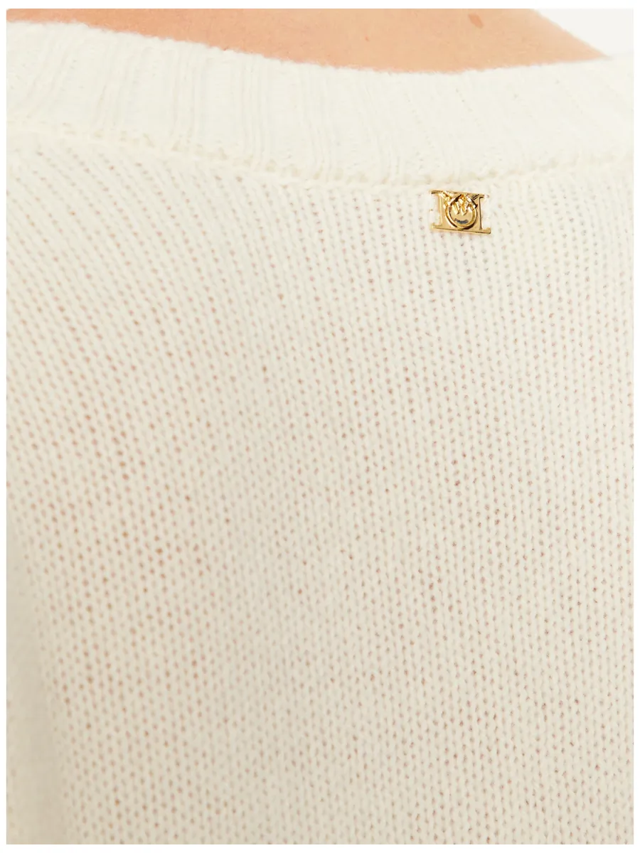Maglione scollo a V salmone