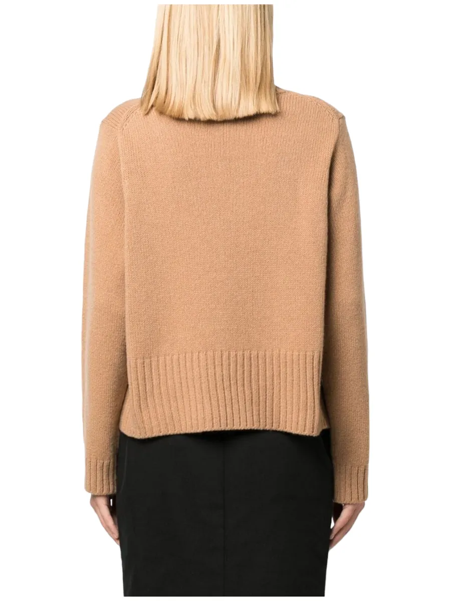 Maglione scollo a V salmone
