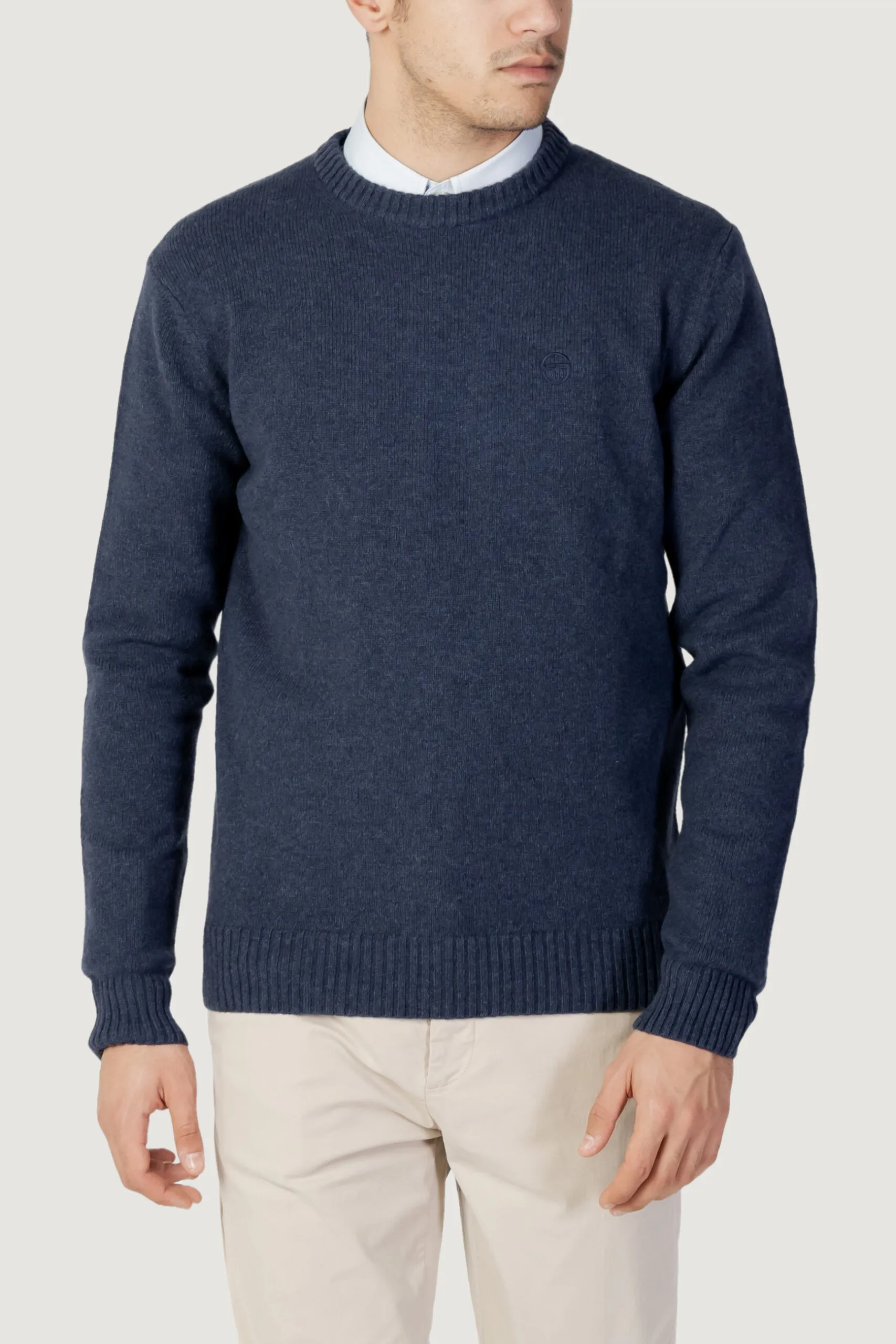 Maglione SERGIO TACCHINI girocollo 70w 30a Blu Chiaro