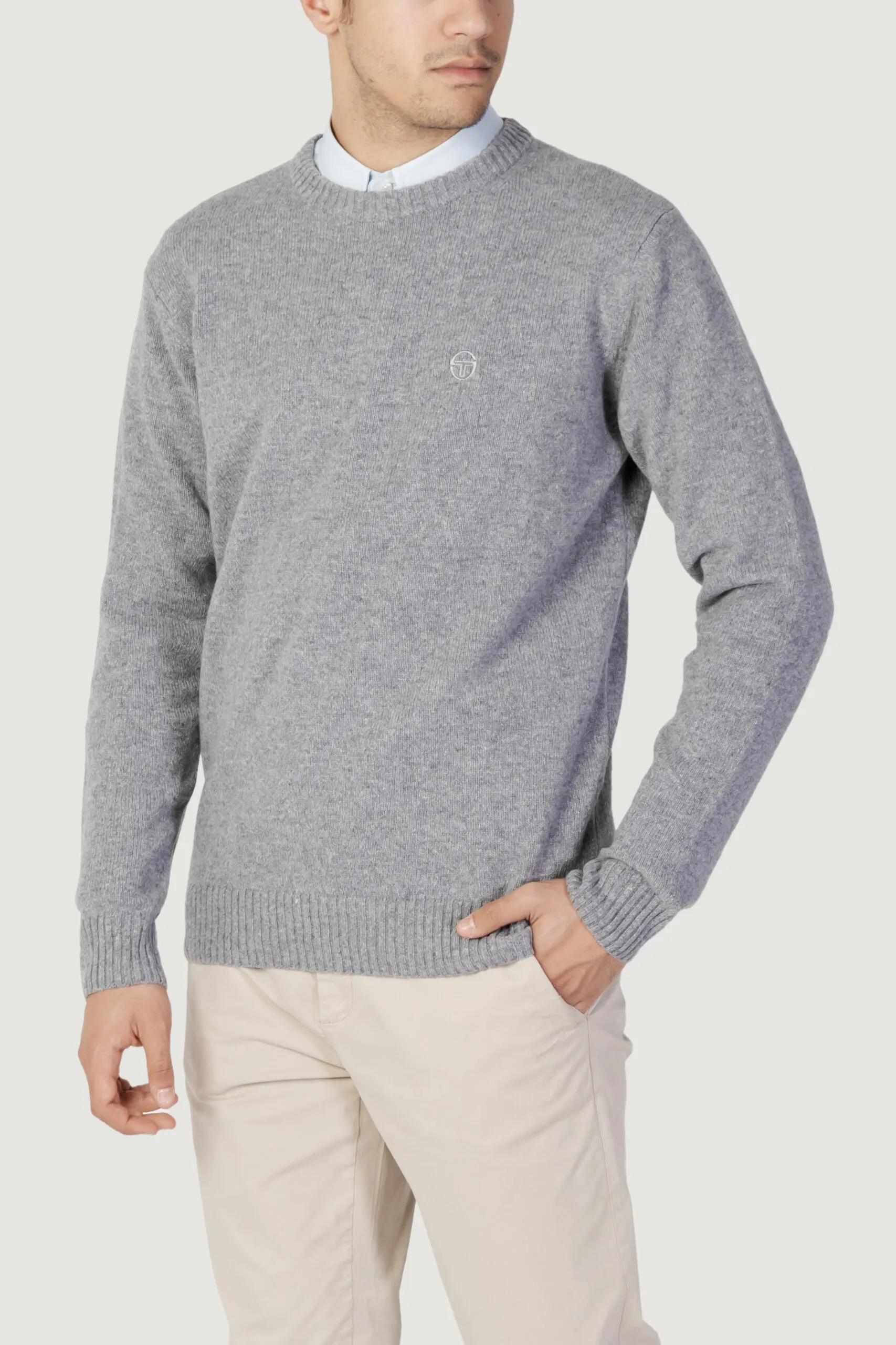 Maglione SERGIO TACCHINI girocollo 70w 30a Grigio