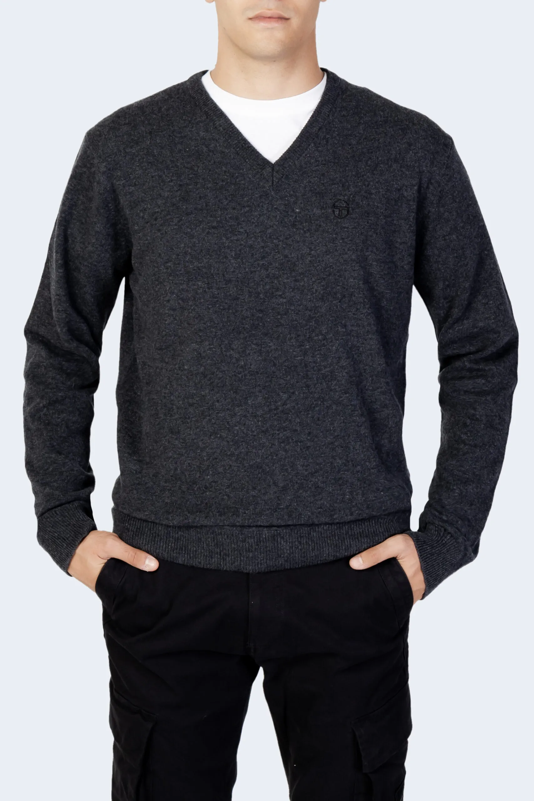 Maglione SERGIO TACCHINI v-neck 70w 30a Grigio