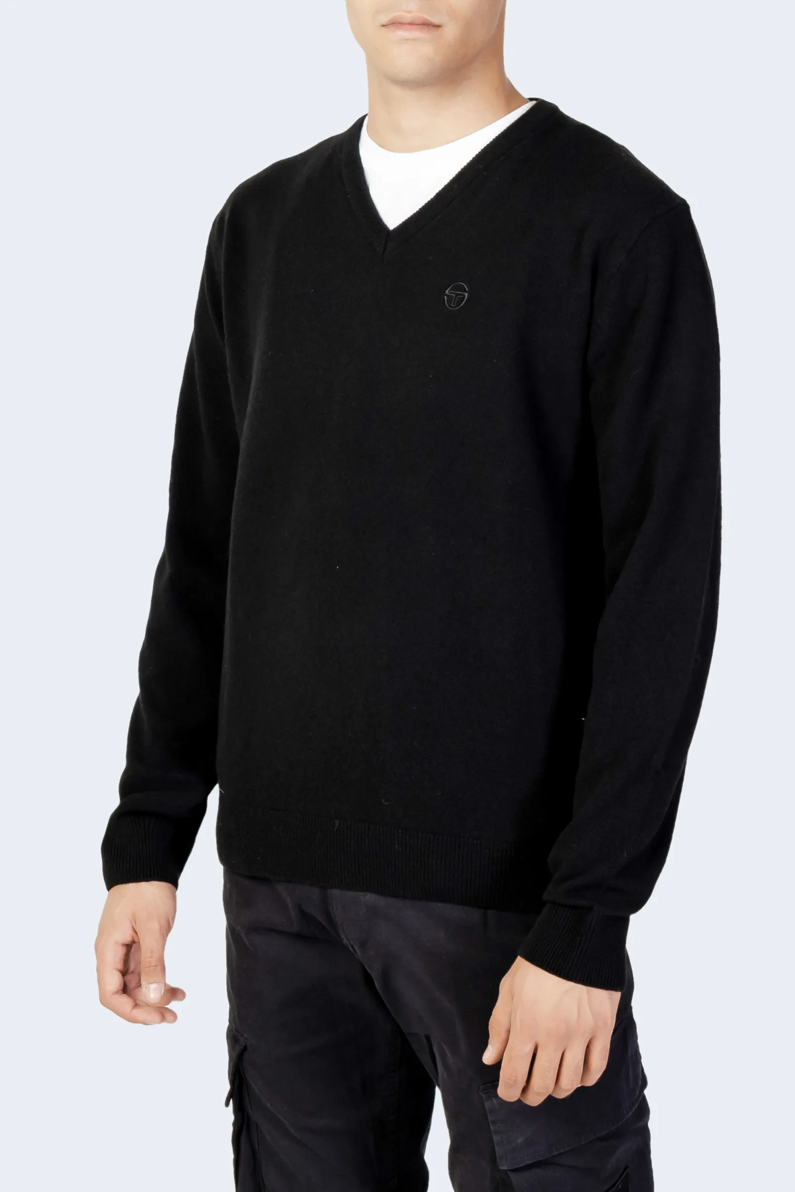 Maglione SERGIO TACCHINI v-neck 70w 30a Nero