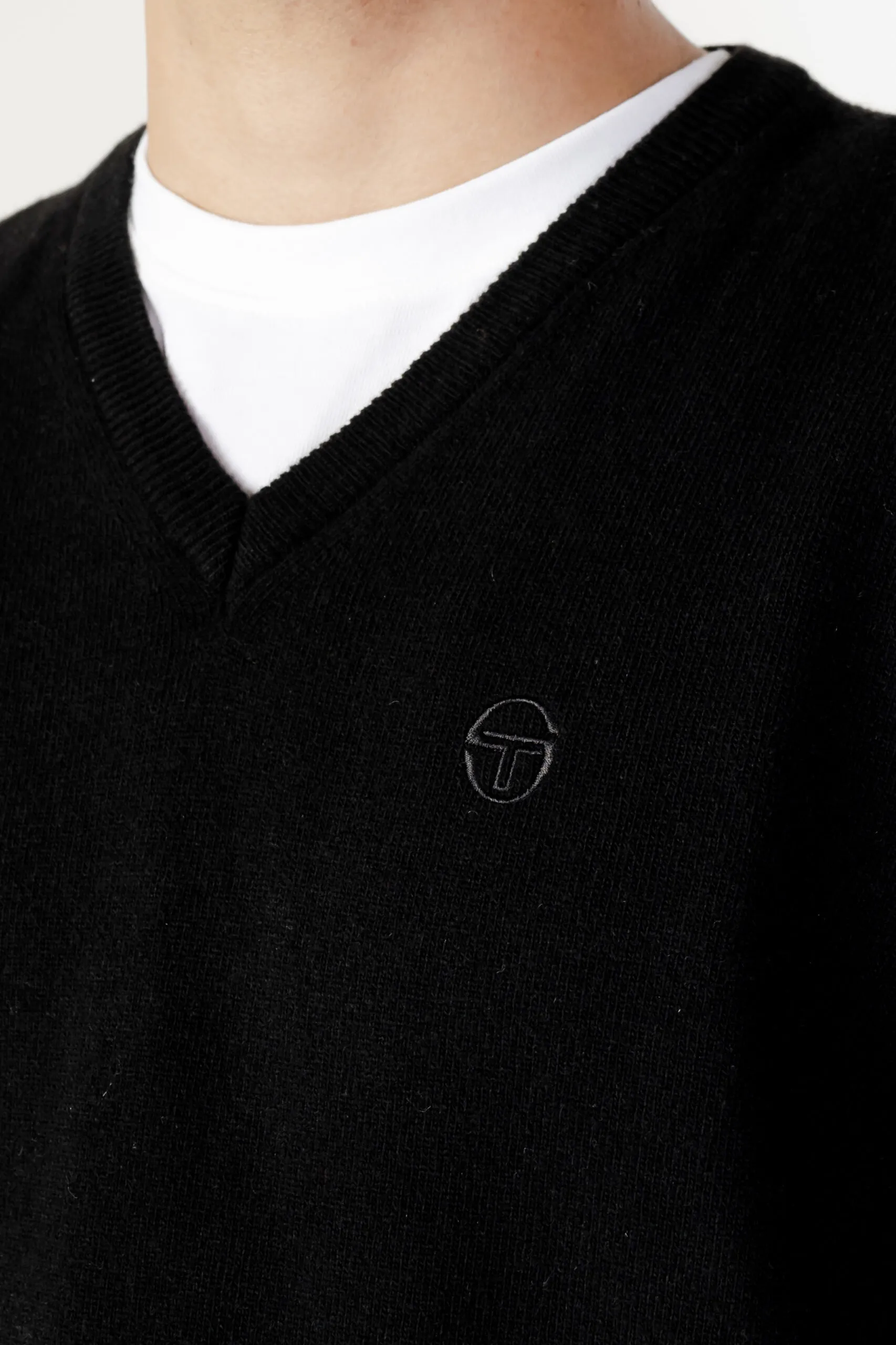 Maglione SERGIO TACCHINI v-neck 70w 30a Nero