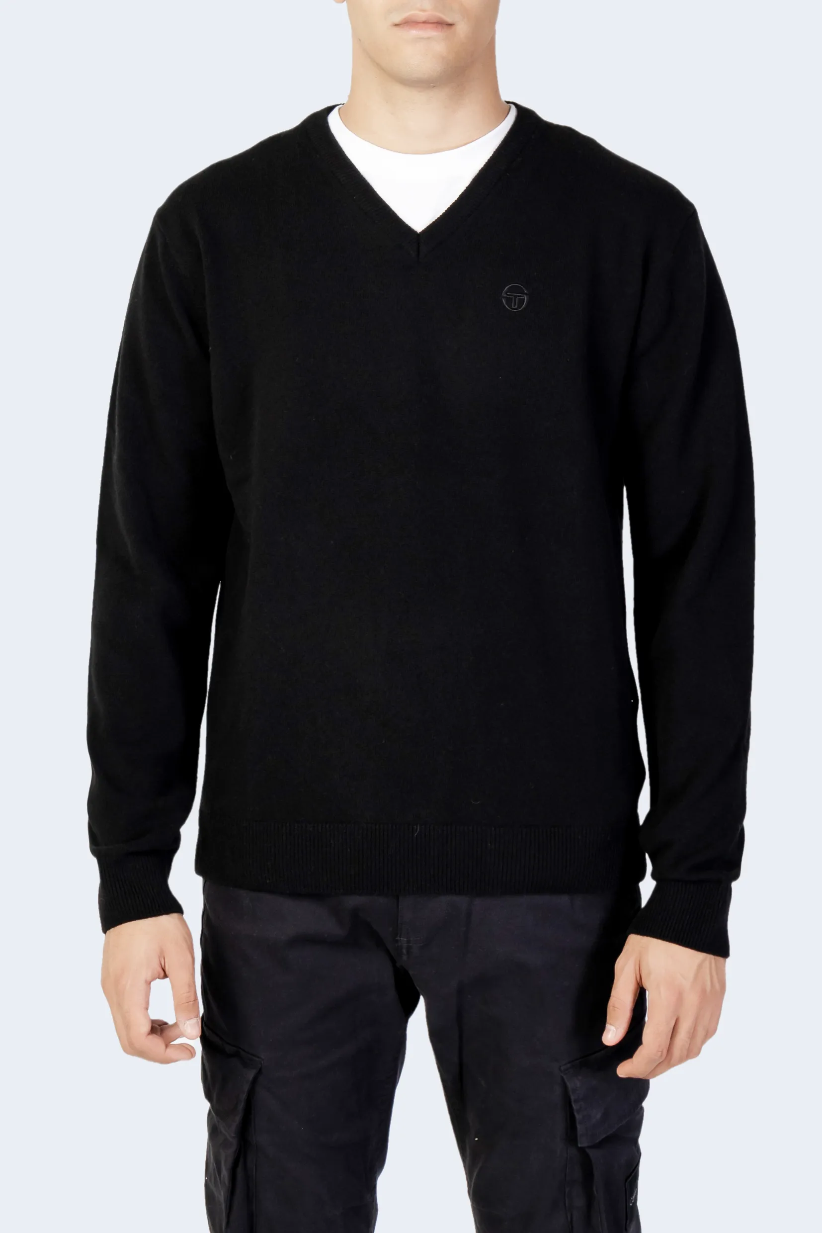 Maglione SERGIO TACCHINI v-neck 70w 30a Nero