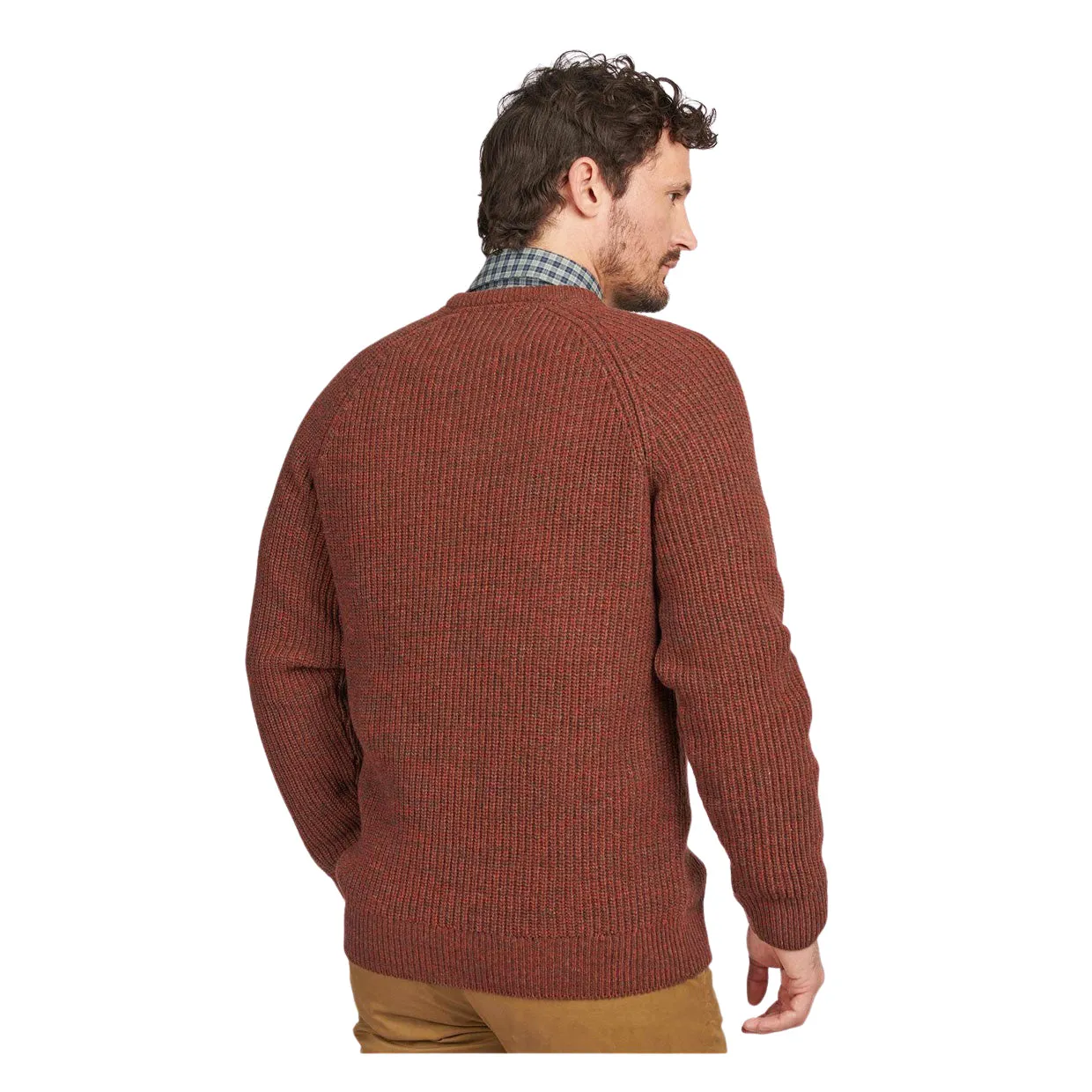 Maglione Uomo Barbour Horseford Ruggine