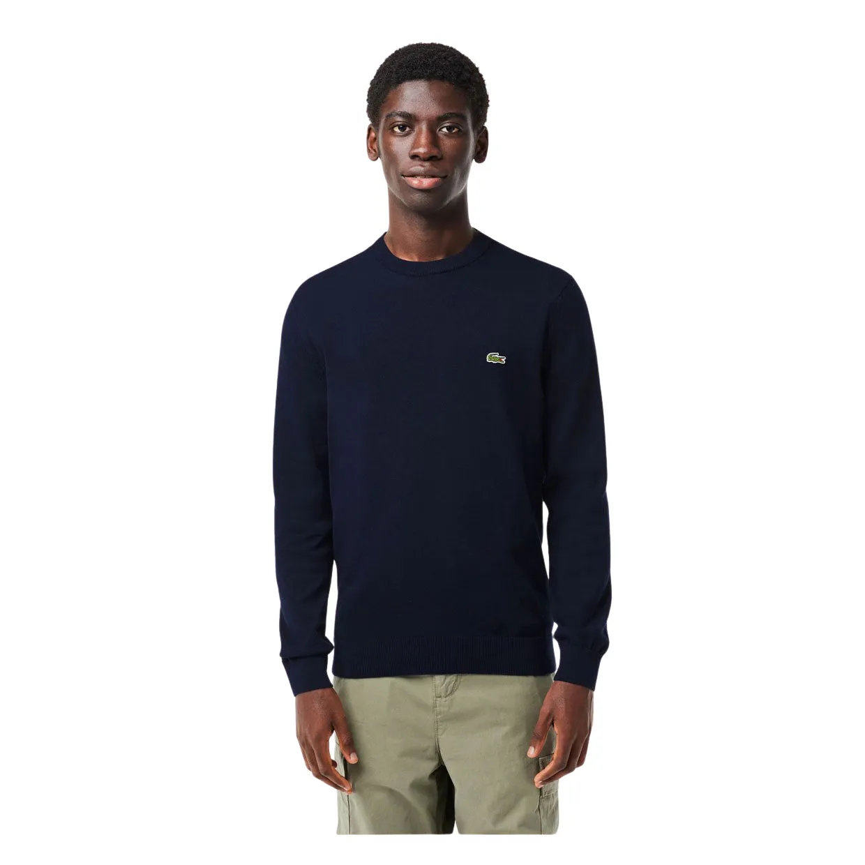 Maglione Uomo Lacoste Girocollo Blu