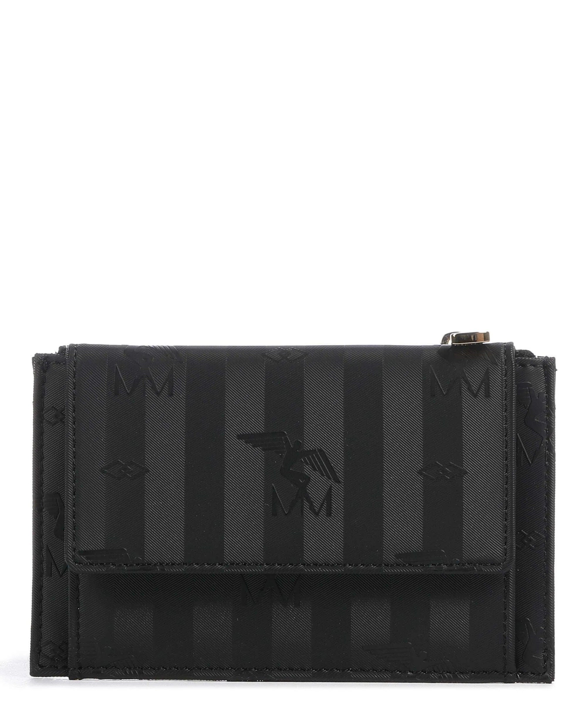  Maison Mollerus Canvas Buin Porta carte di credito tela nero  
