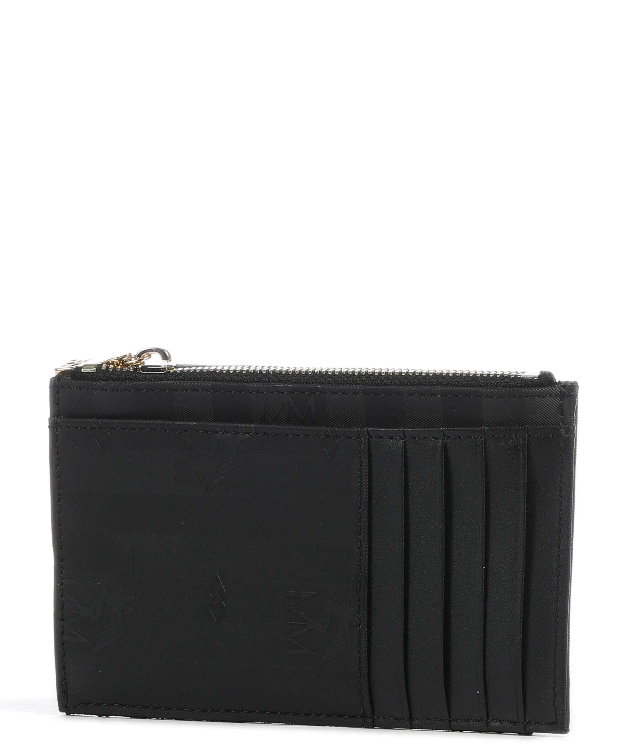  Maison Mollerus Canvas Buin Porta carte di credito tela nero  