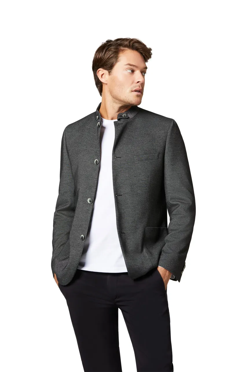 Mandarin jacket model digel drop four comfort fit jersey jacket