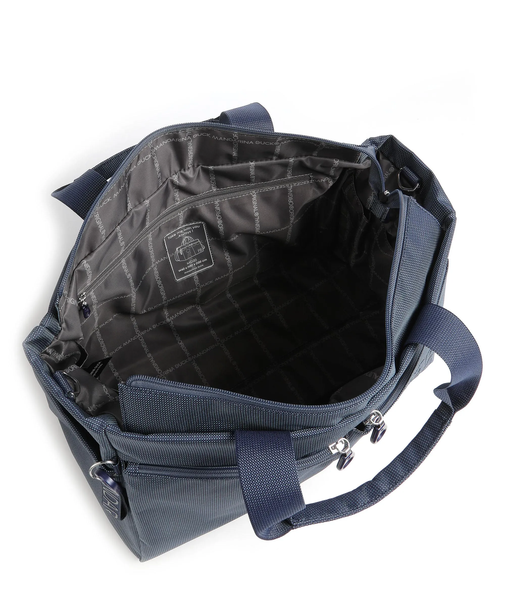  Mandarina Duck MD20 Borsa a mano poliestere blu scuro  