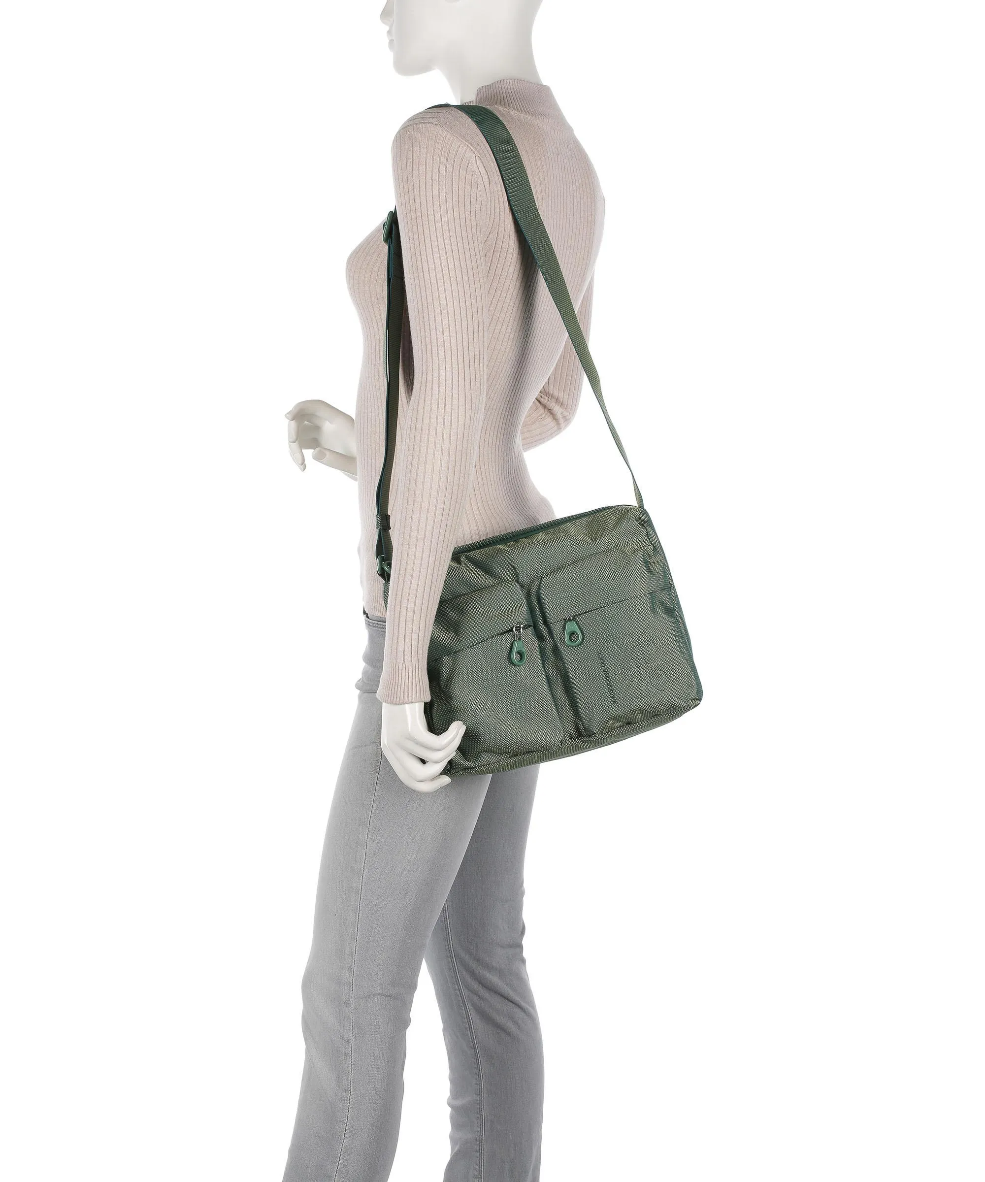  Mandarina Duck MD20 Borsa a spalla poliestere verde  