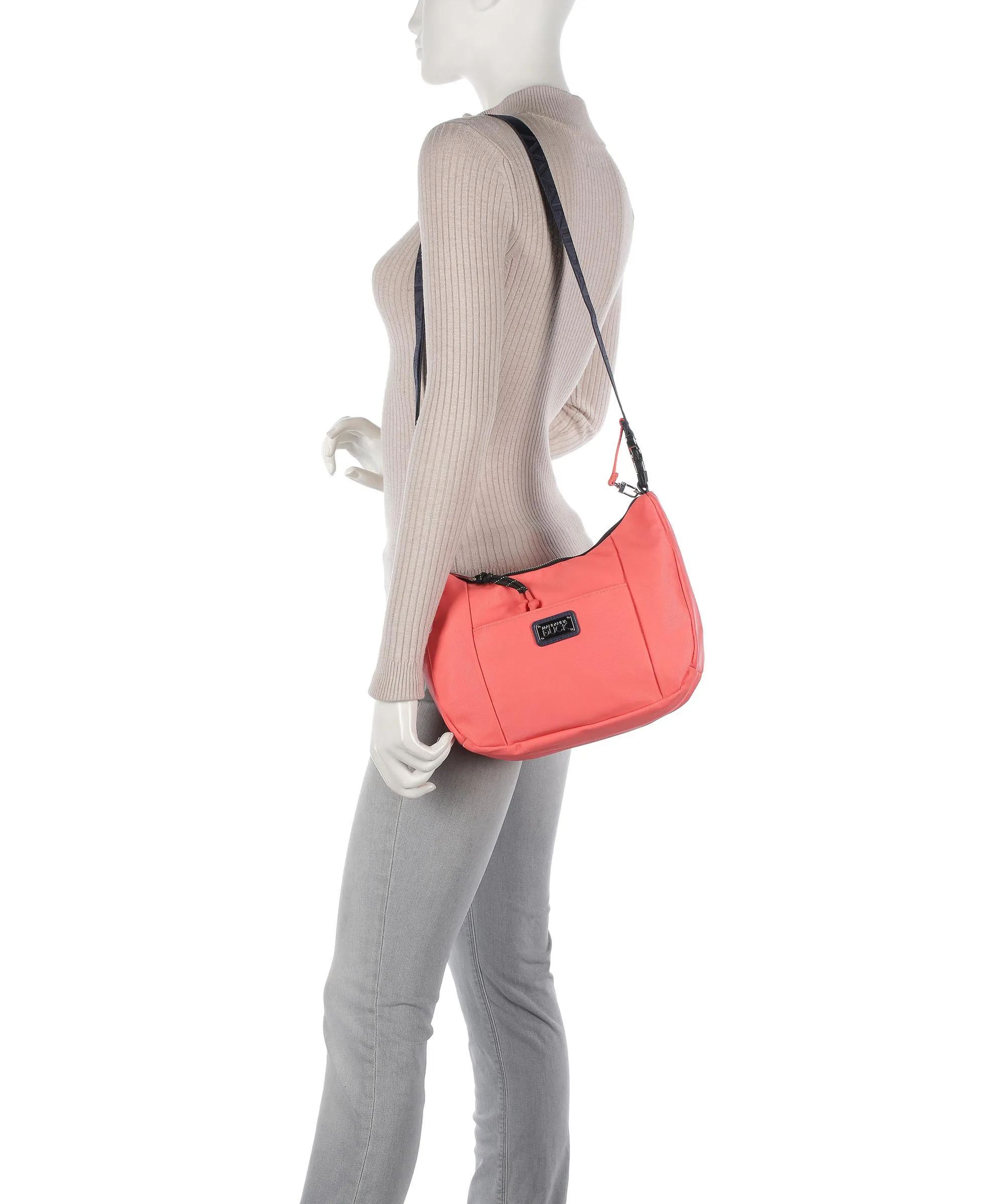  Mandarina Duck Style Borsa a tracolla nylon corallo  