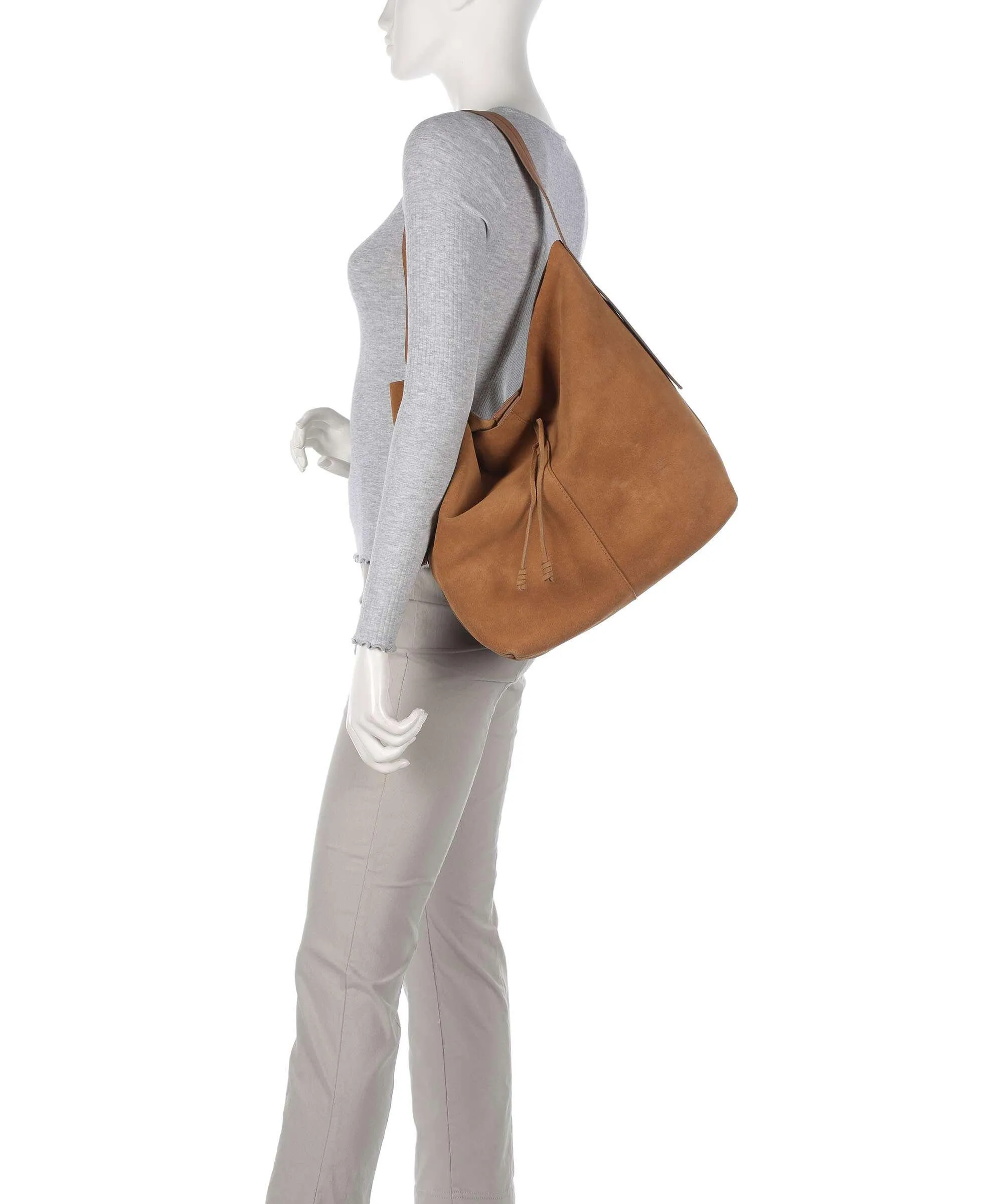  Marc O'Polo Borsa hobo pelle bovina ruvida camel  