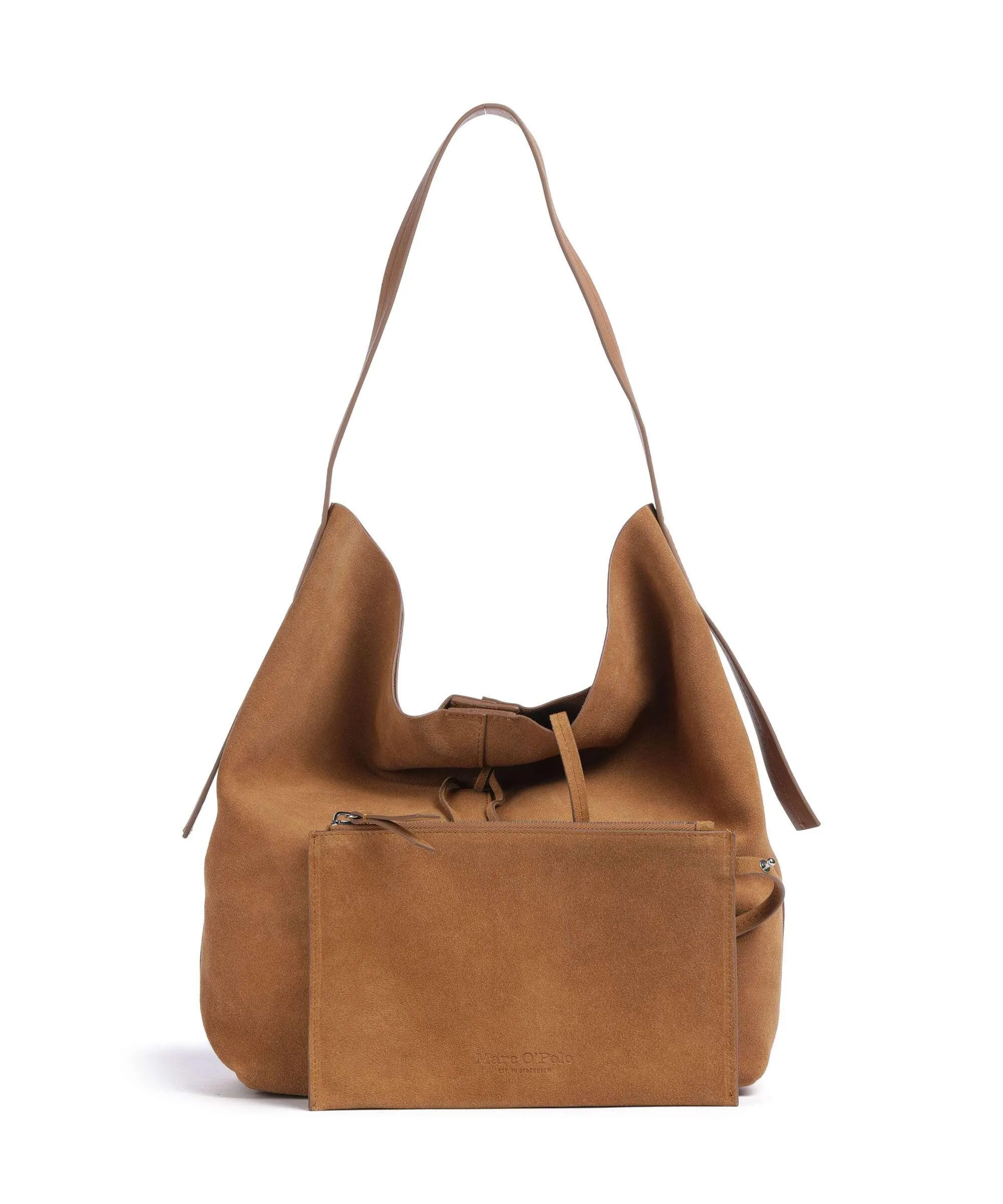  Marc O'Polo Borsa hobo pelle bovina ruvida camel  