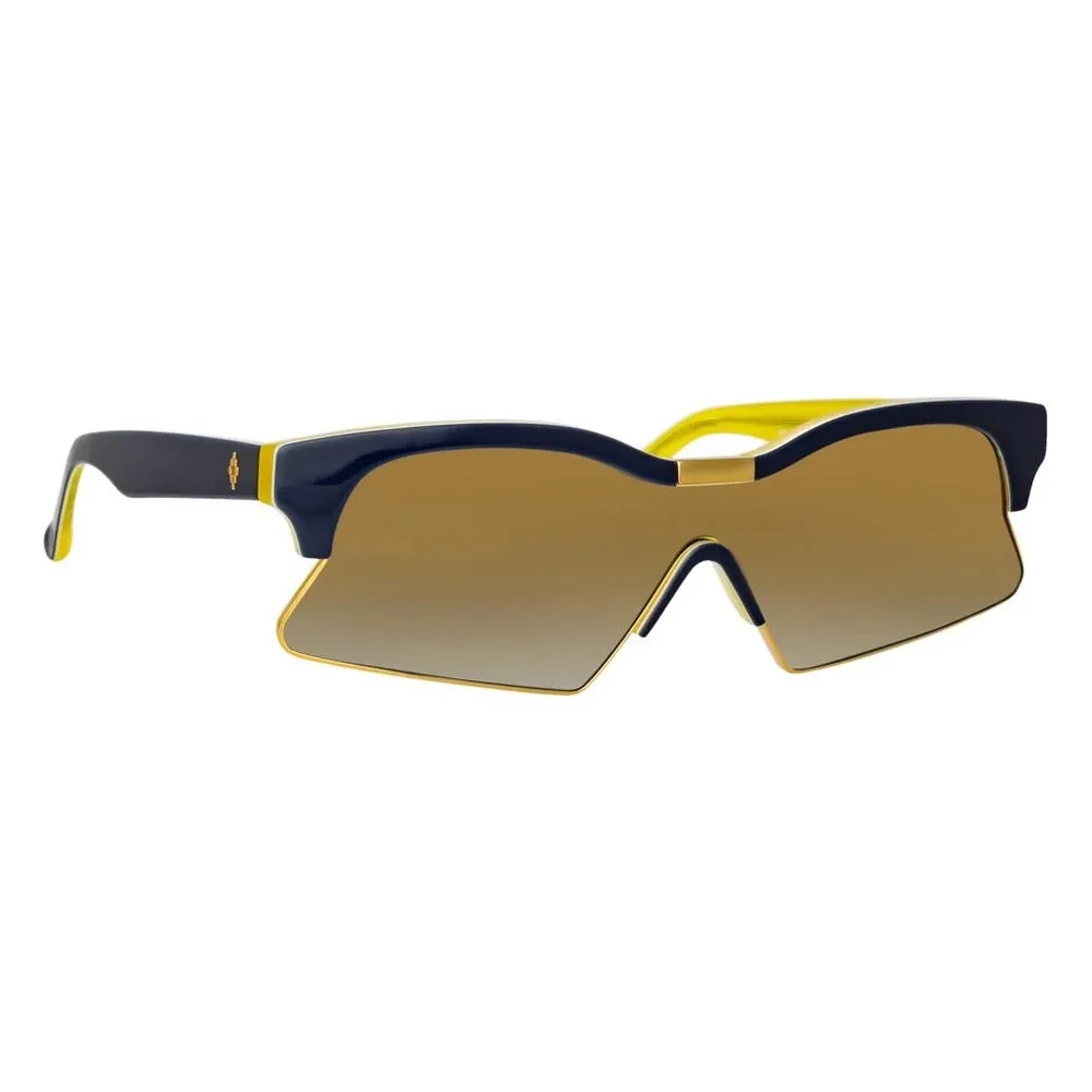 Marcelo Burlon - 3 Occhiali da Sole Speciali in Nero e Giallo - MB3C2SUN - Marcelo Burlon Eyewear by Linda Farrow