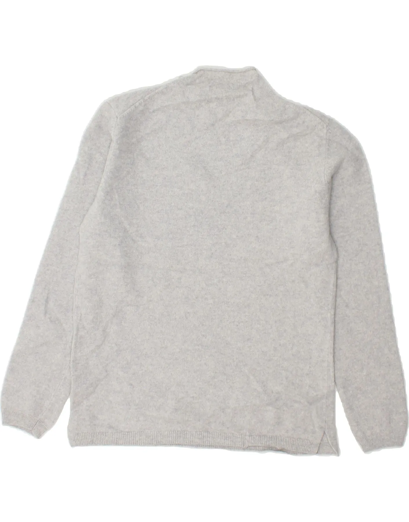 MASSIMO DUTTI Womens Turtle Neck Jumper Sweater UK 14 Large Purple Wool