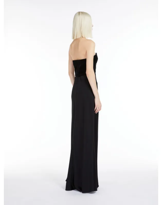 MAX MARA - Abito bustier in envers satin
