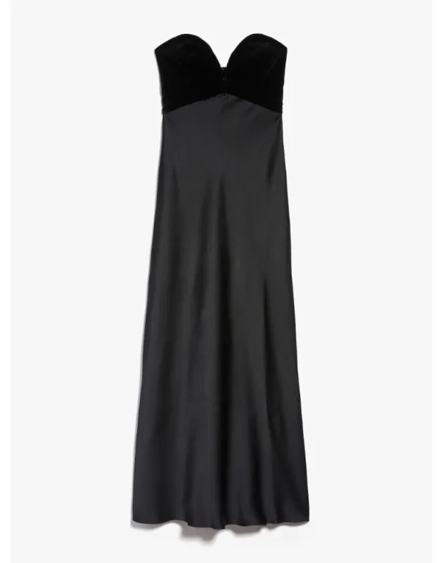 MAX MARA - Abito bustier in envers satin