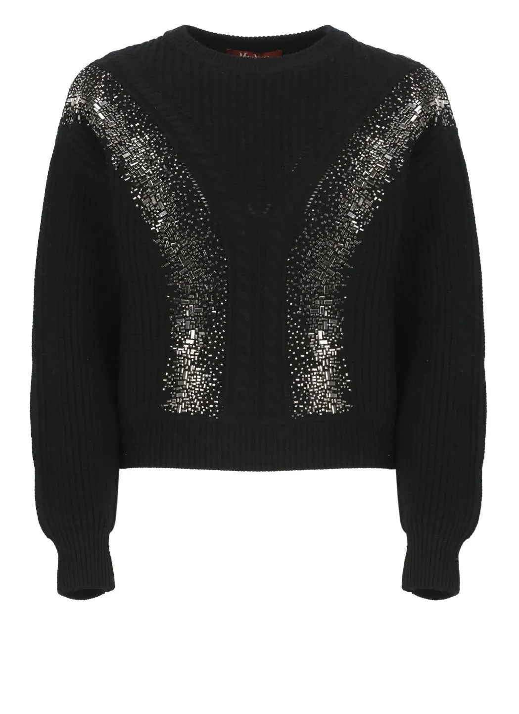  Max Mara Studio Maglione con strass 
