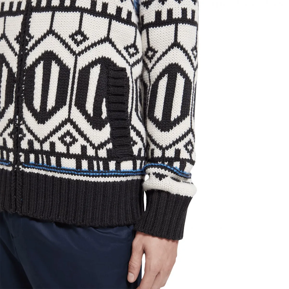 Maxi Cardigan Con Giacca Interna