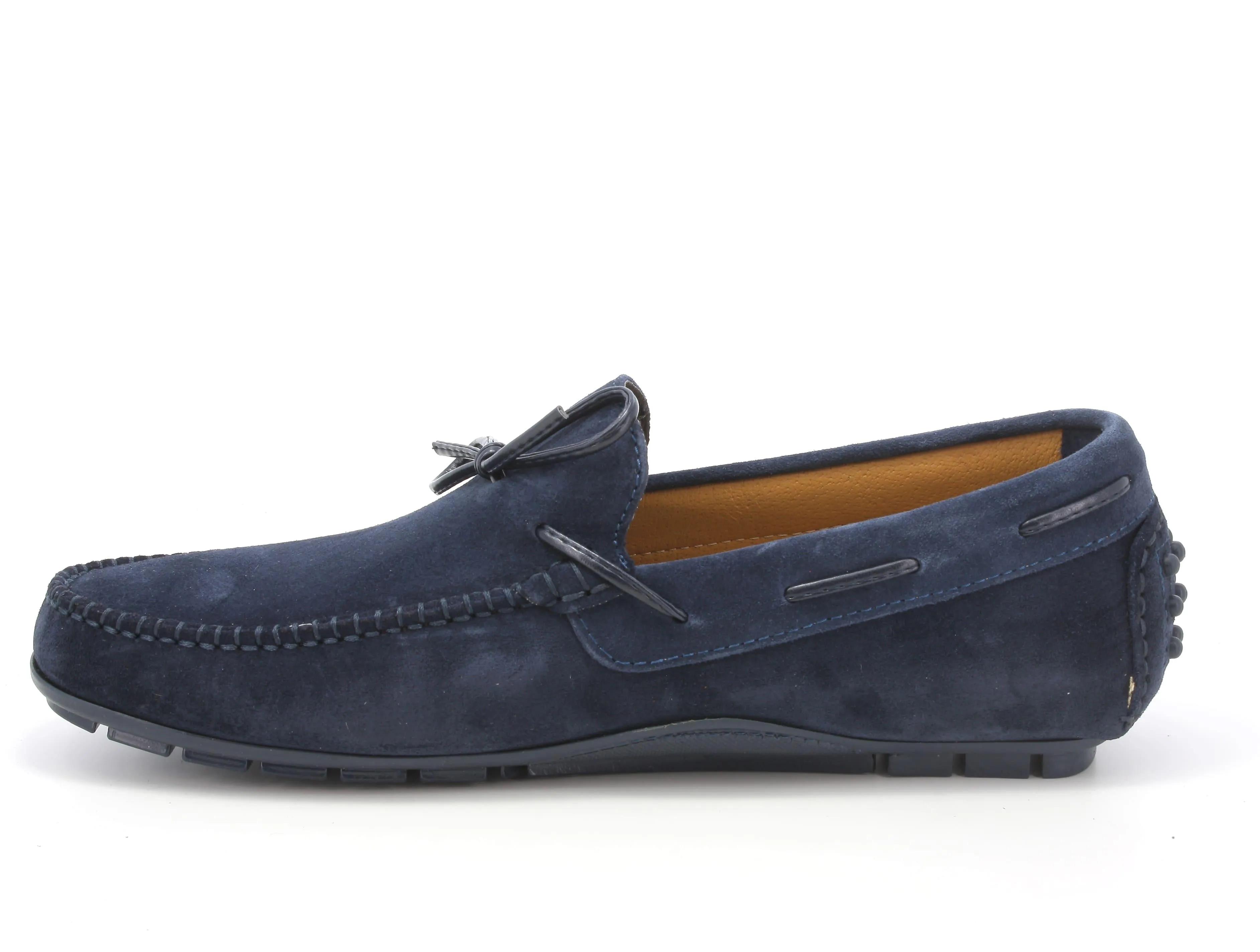 Melluso uomo mocassino estivo in camoscio