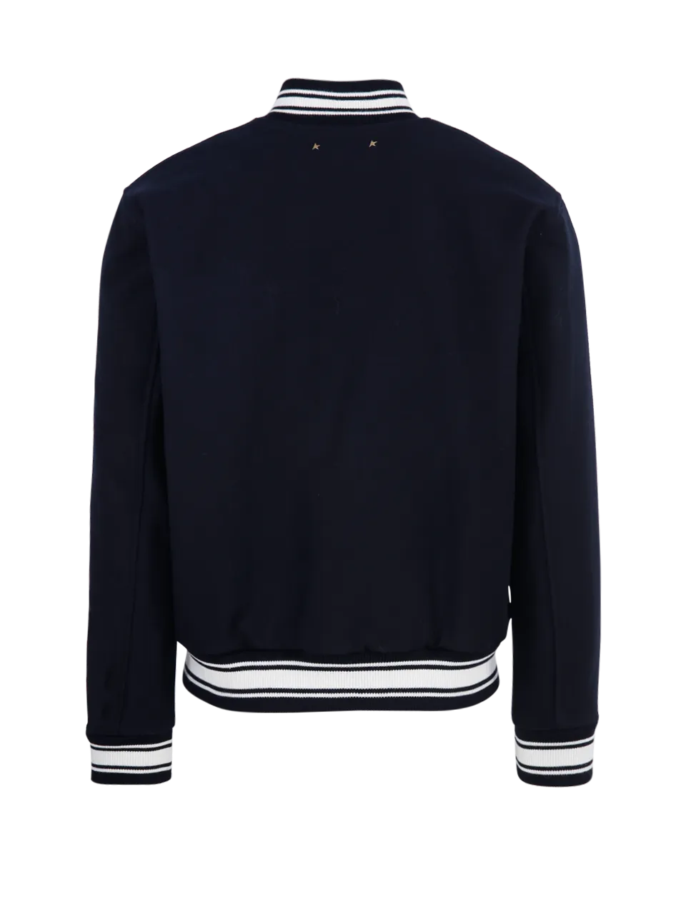 MEN GOLDEN GOOSE BLUE WOOL GOLDEN BOMBER COMPACT CLOTH WOOL BLEND