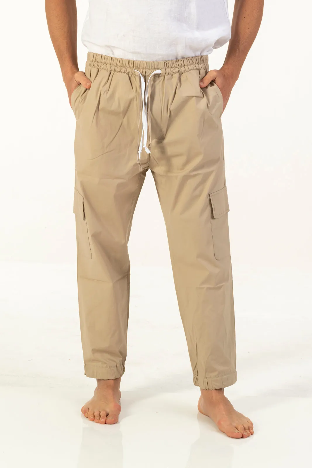 Mentore  Pantalaccio in cotone mentore sabbia  