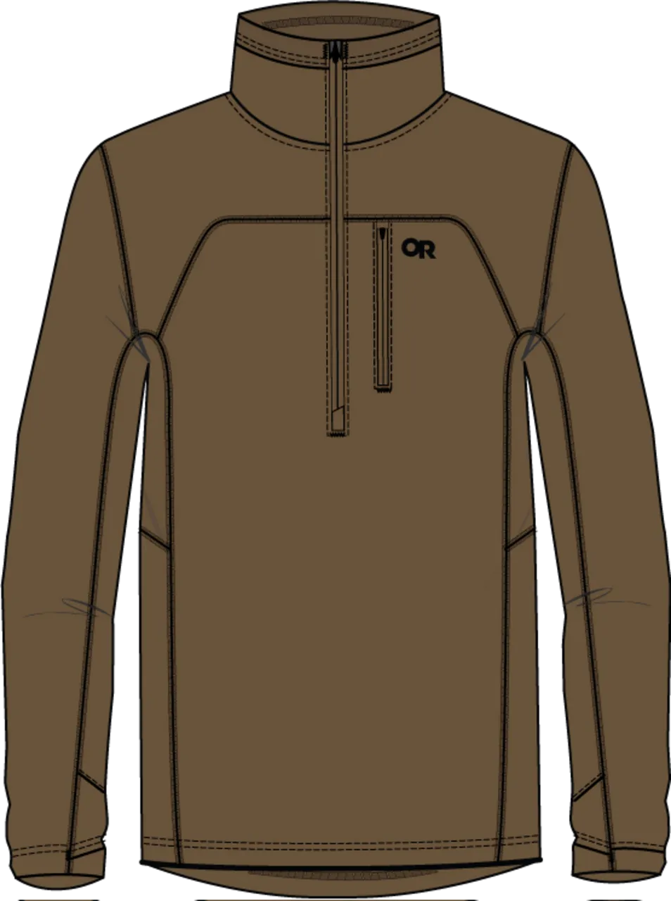 Mezza zip in pile Vigor Grid da uomo di Outdoor Research