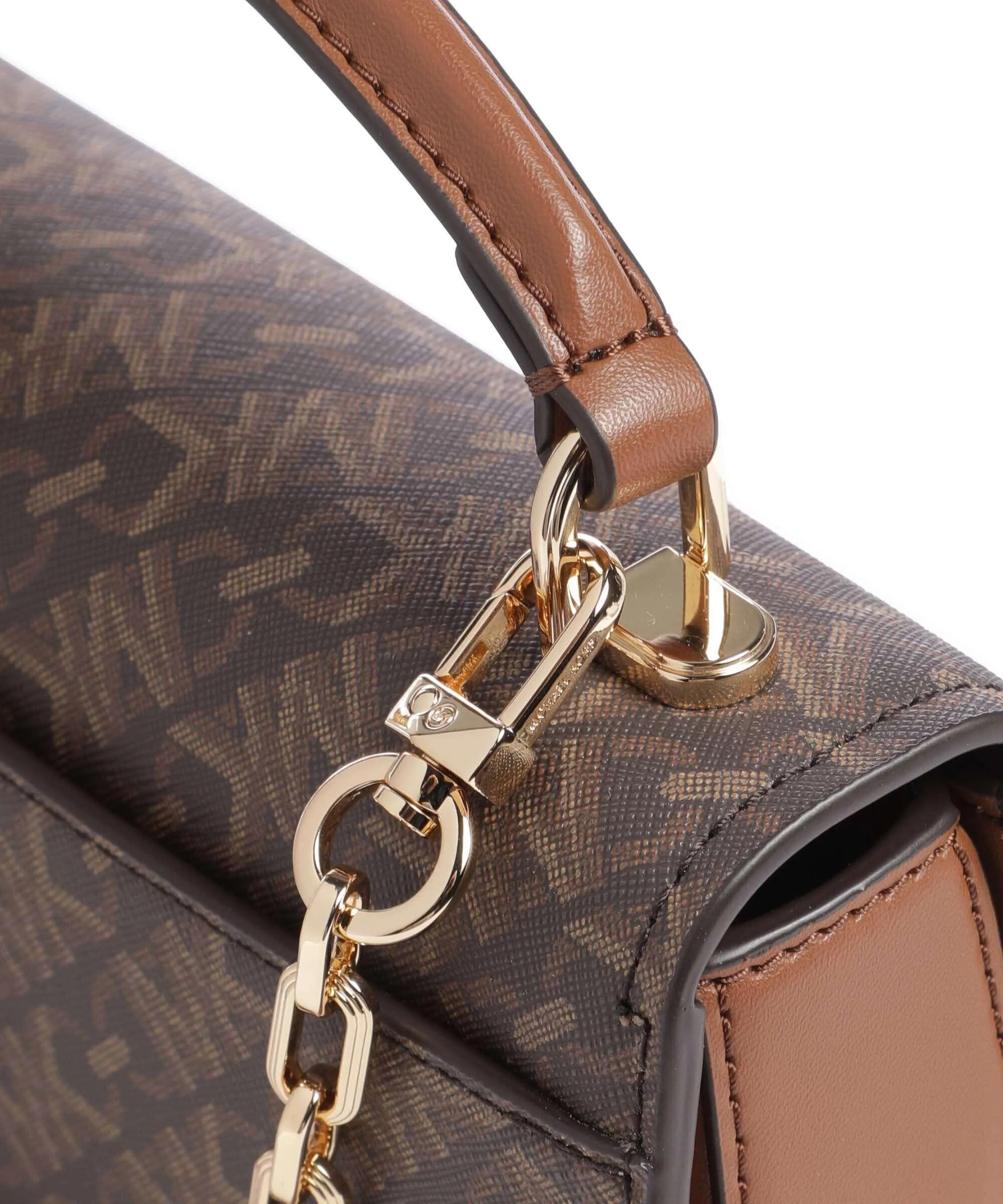  Michael Kors Delancey Borsa a tracolla tela marrone scuro  