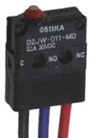 Microinterruttore, Omron, SPDT, 100 mA a 30 V cc, IP67, pre-cablato