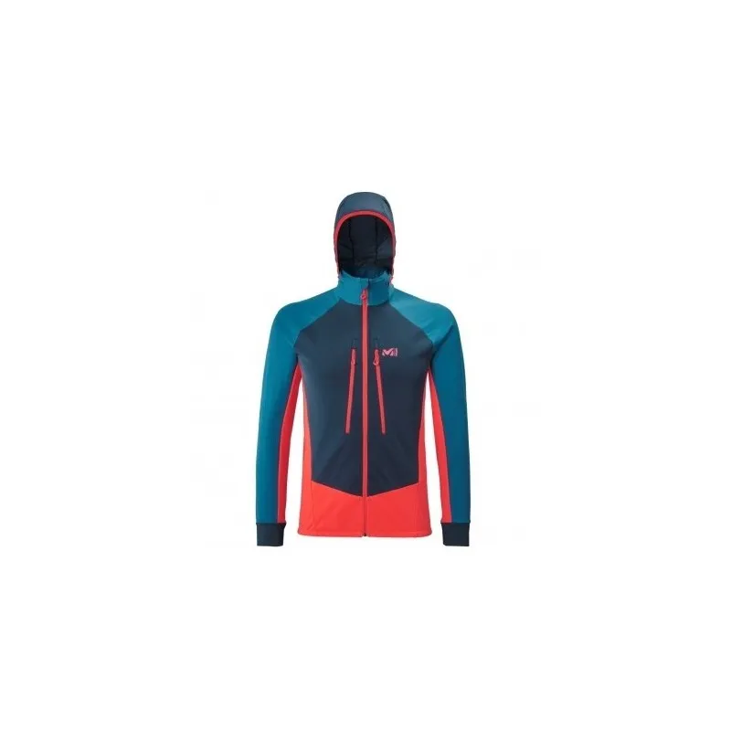 Millet Men's wind resistant jacket - red PIERRA MENT II JKT M fire/cosmic blue