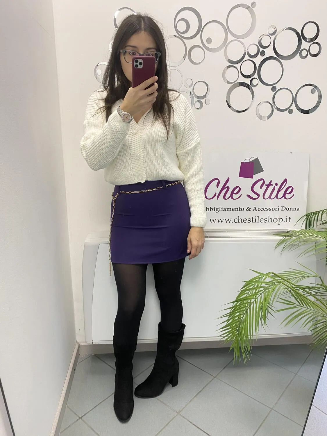 Mini gonna catenina oro