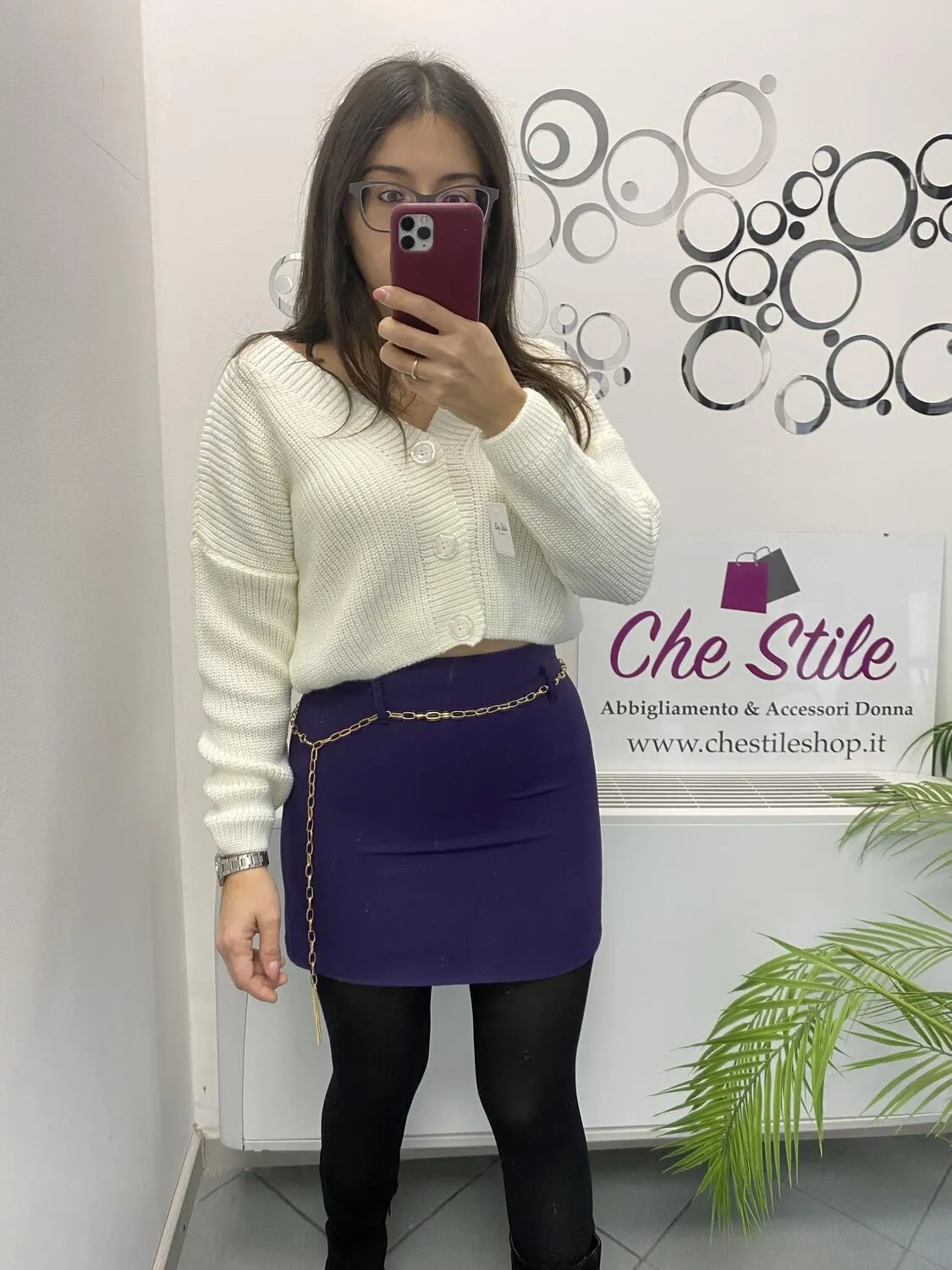 Mini gonna catenina oro