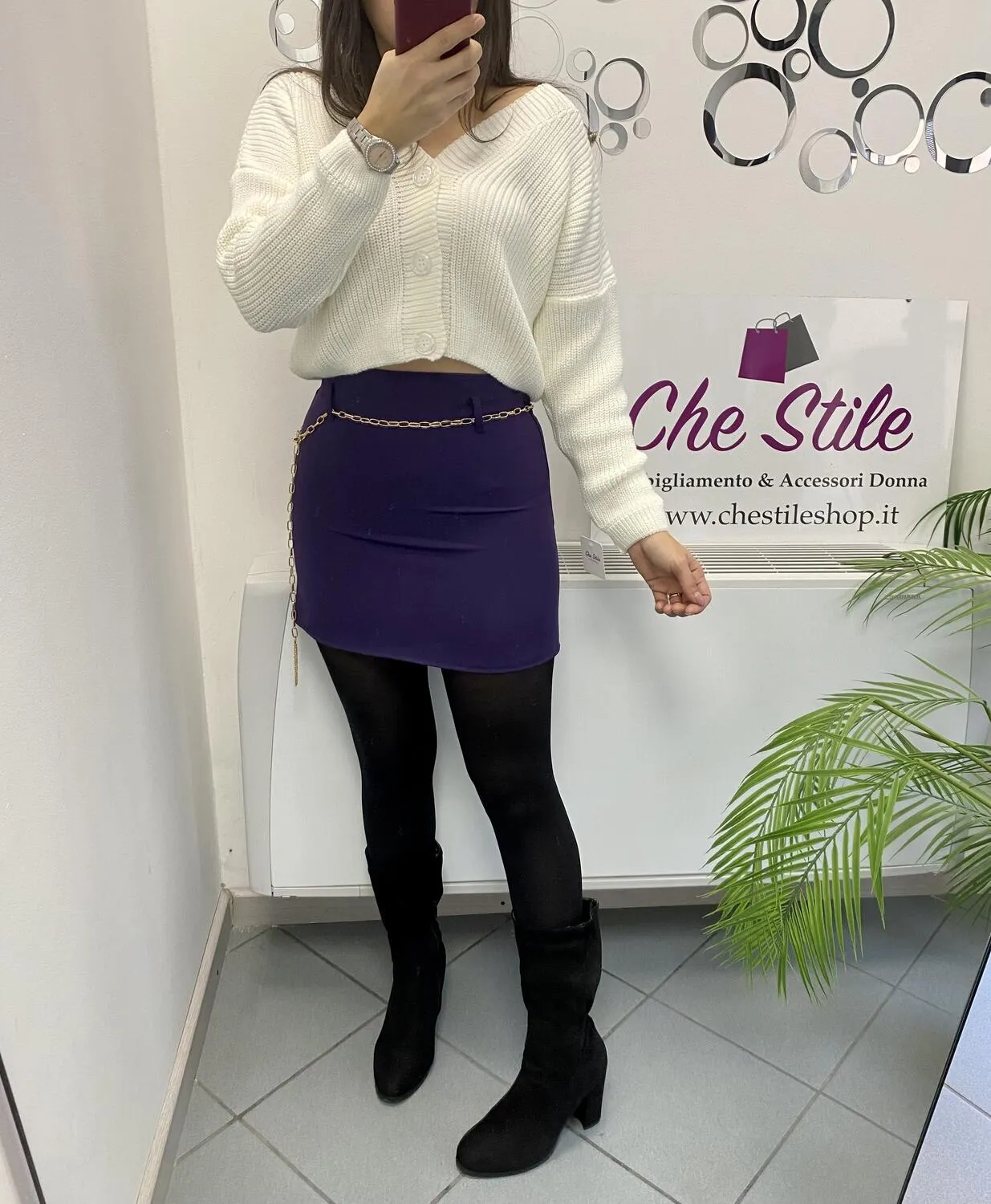 Mini gonna catenina oro