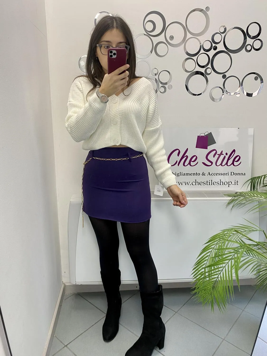 Mini gonna catenina oro