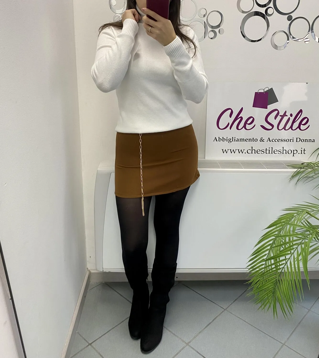 Mini gonna catenina oro