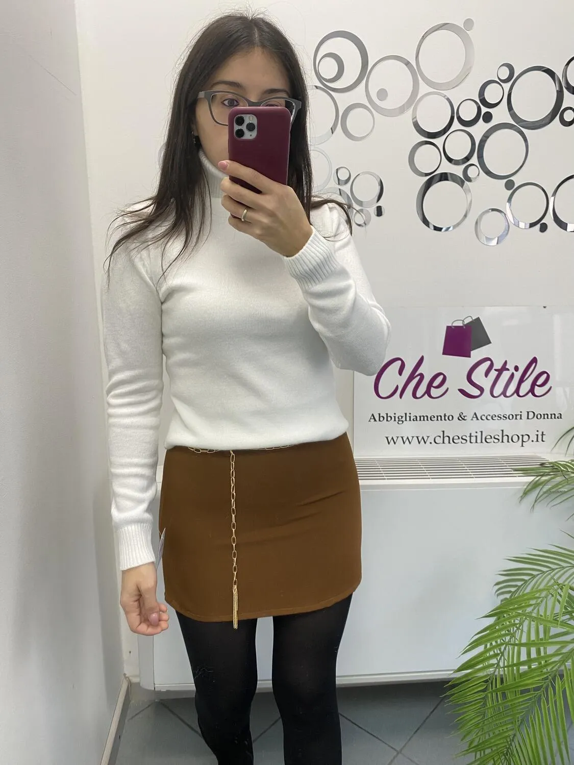 Mini gonna catenina oro