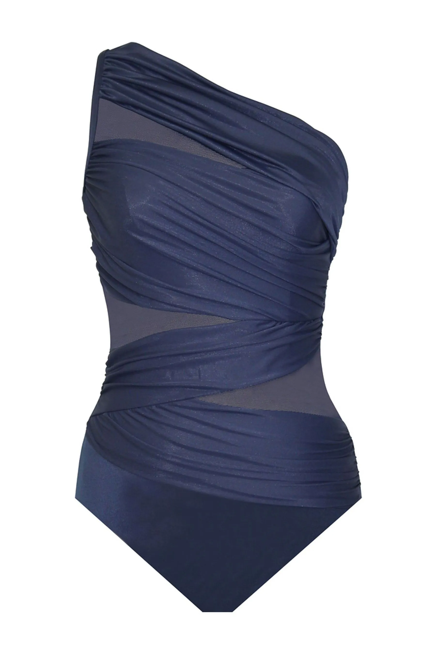 Miraclesuit - Jena - Costume da bagno monospalla contenitivo stile smoking    