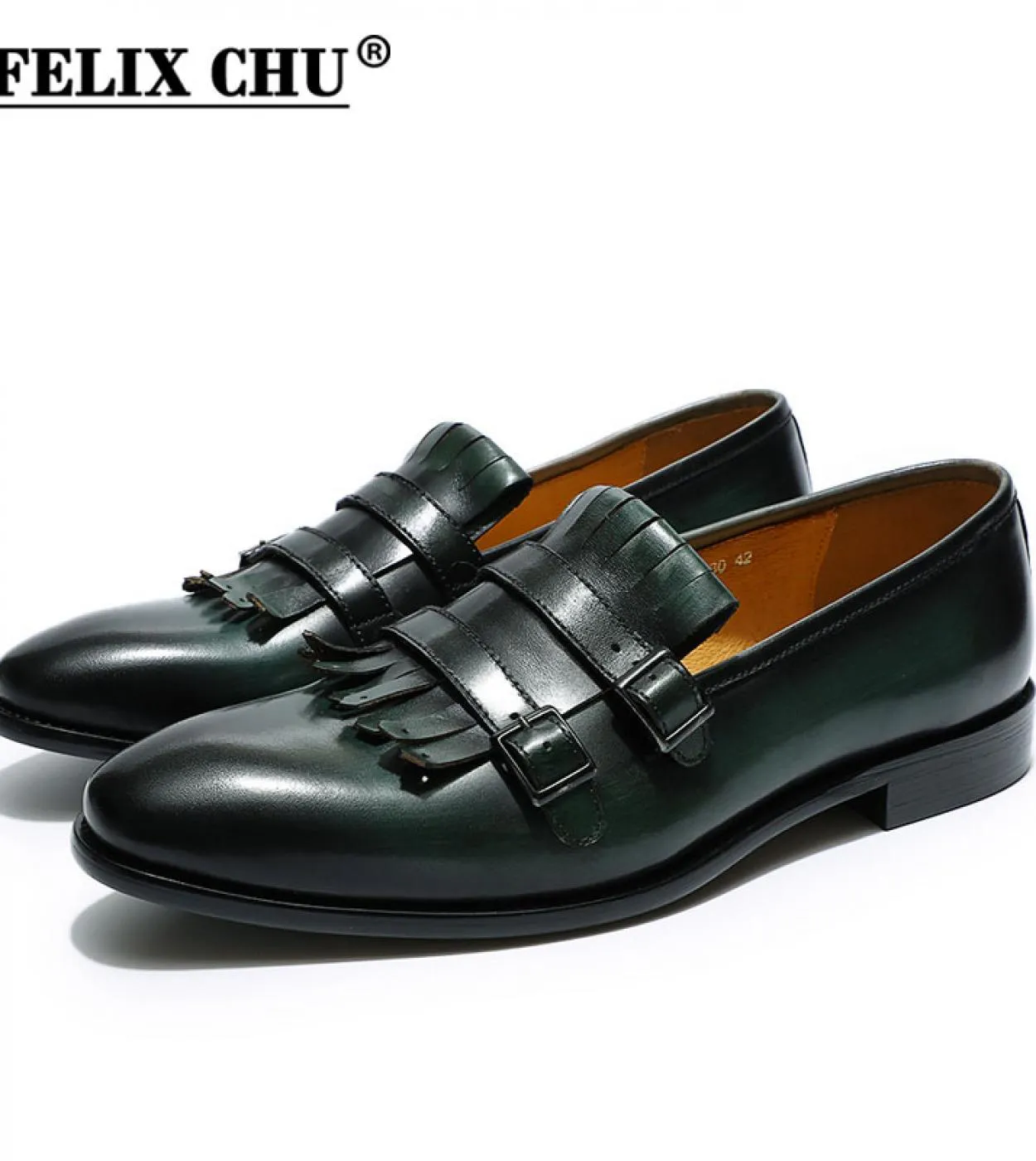Mocassini con nappine in pelle marrone Uomo Mocassini con nappe marroni da uomo Scarpe fatte a mano da uomo