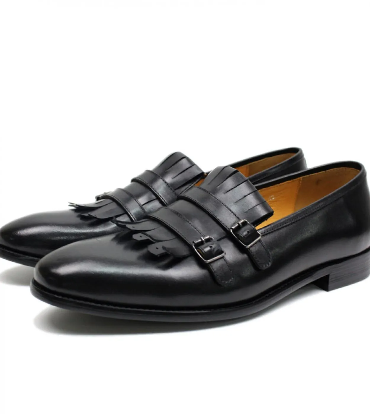 Mocassini con nappine in pelle marrone Uomo Mocassini con nappe marroni da uomo Scarpe fatte a mano da uomo