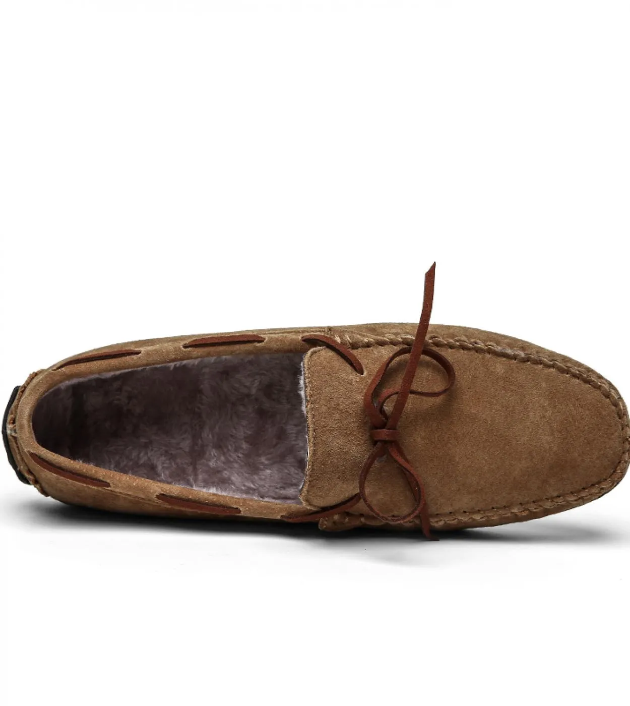 Mocassini da uomo in pelle scamosciata Scarpe da guida Mocassini da uomo in pelle scamosciata Inverno Inverno Caldo Casual