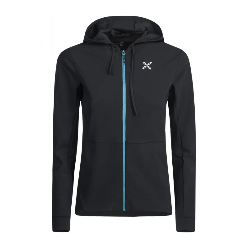 Montura EASY SOUND HOODY JACKET WOMAN NERO/BALTIC