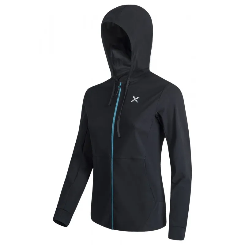 Montura EASY SOUND HOODY JACKET WOMAN NERO/BALTIC