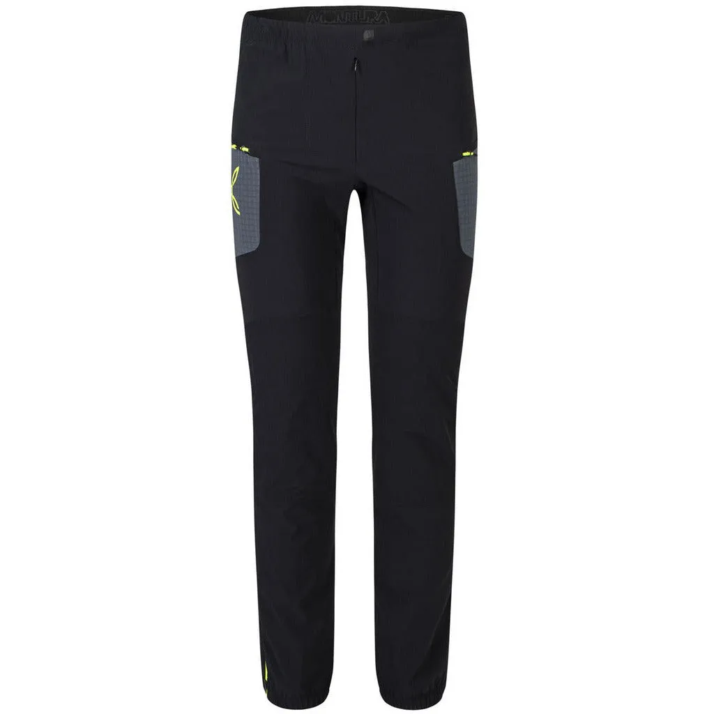 Montura Ski Style Pant Nero/Giallo Fluo - Pantaloni Sci Alpinismo