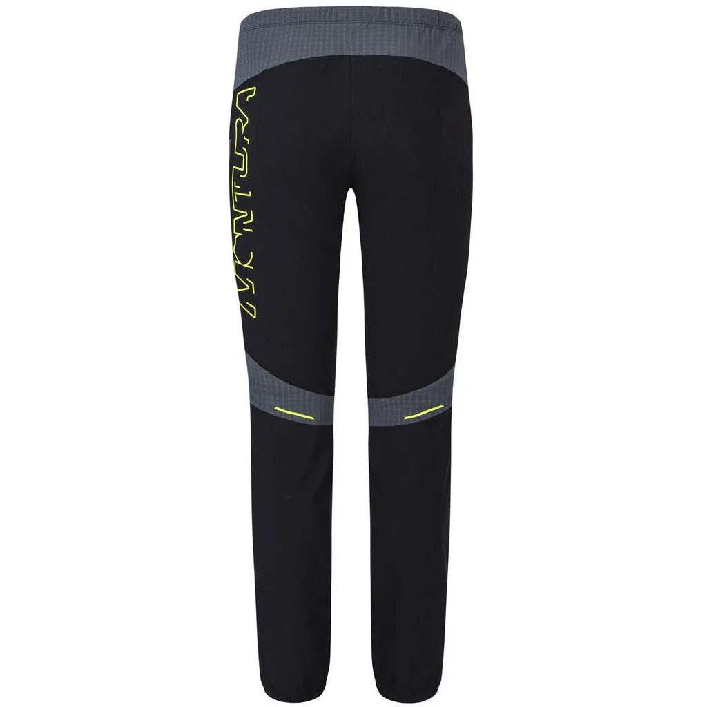 Montura Ski Style Pant Nero/Giallo Fluo - Pantaloni Sci Alpinismo