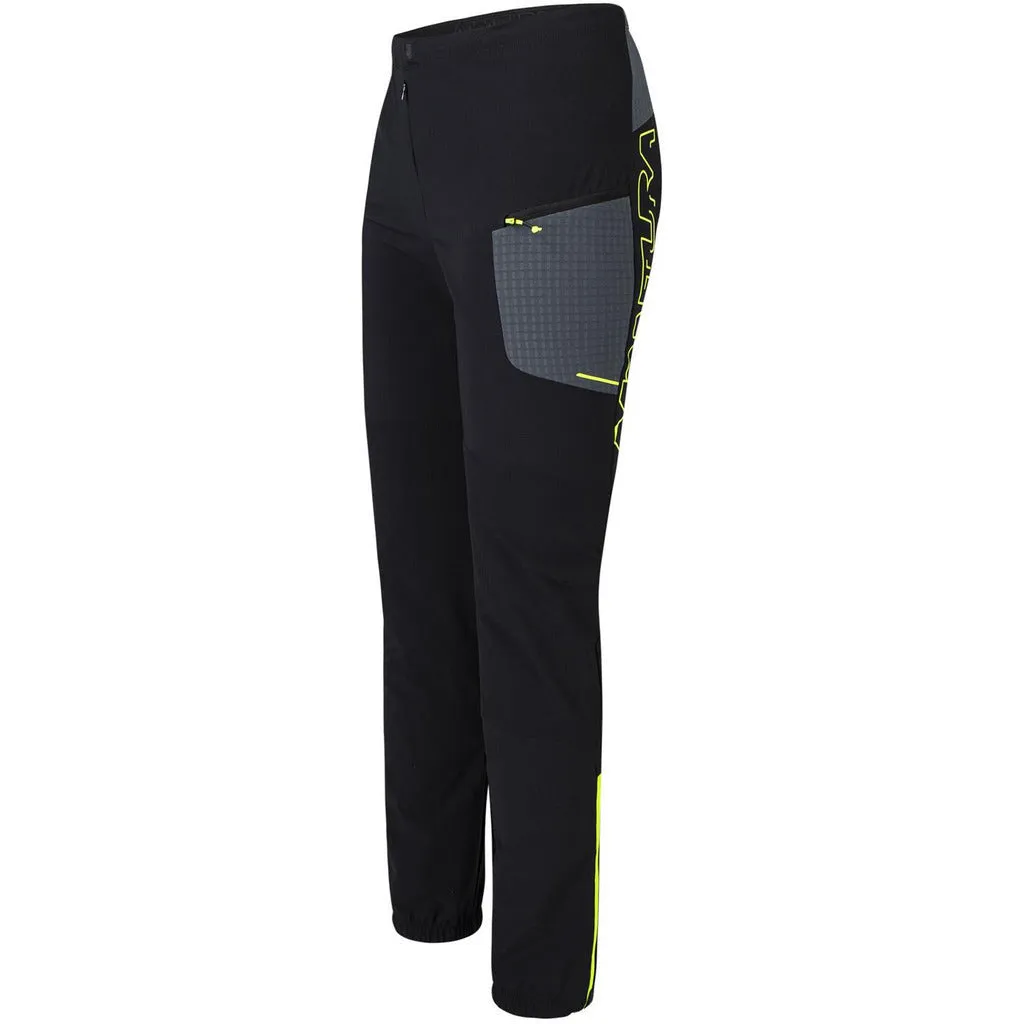 Montura Ski Style Pant Nero/Giallo Fluo - Pantaloni Sci Alpinismo