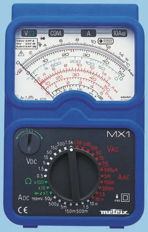 Multimetro analogico Metrix MX 1, 1.5kV, 200A ca, calibraz. LAT