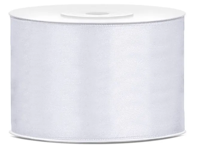 Nastro bianco satinato 5cm x 25m