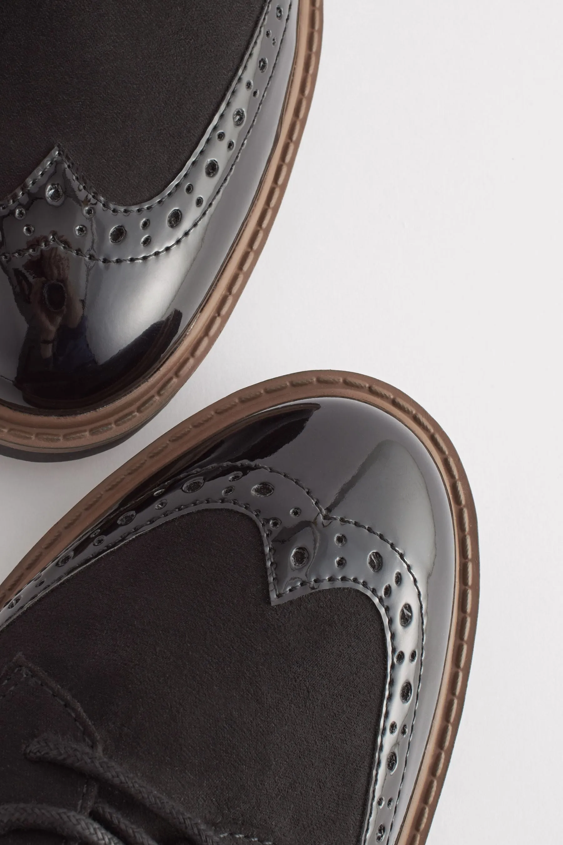 Nero  - Forever Comfort® - Scarpe con suola spessa Pizzo brogue